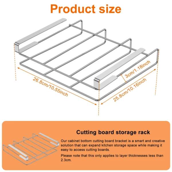 kf-Sc393ba462ce2404e8a568842a4aac2bc2 SlimRack - Organiseur Suspendu en acier inoxydable