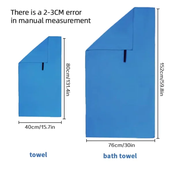 MicroDry - Serviette Ultra Absorbante Sport & activités de plein air, à séchage rapide, compacte