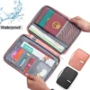TravelNest FamilyPass™ — Porte-passeport étanche & organiseur documents (Solo / Duo / Familial)