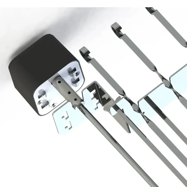 kf-S30b752ce773c48cb9552833cec282c9aC GrillMaster AutoRôtis™ — Barbecue rotatif inox charbon / électrique sans fumée