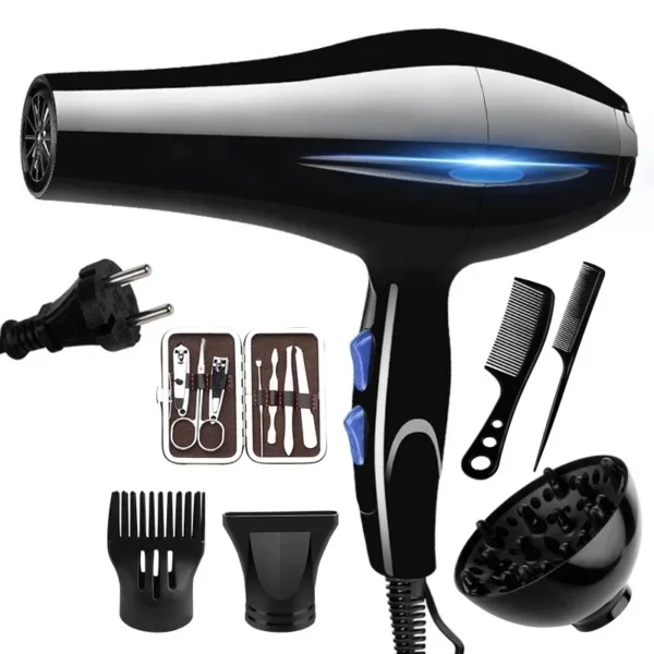 IonPro 2200 – Sèche-Cheveux Professionnel à Ions, Soufflage Chaud & Froid, 2200W