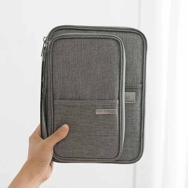 TravelNest FamilyPass™ — Porte-passeport étanche & organiseur documents (Solo / Duo / Familial)