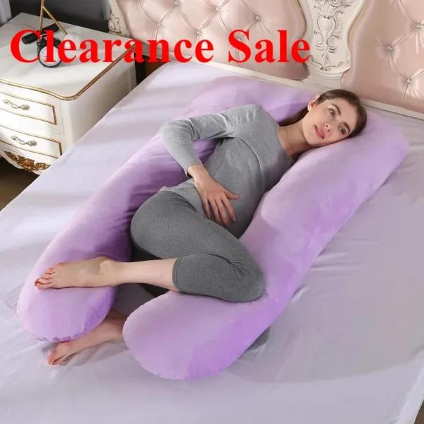 kf-S65dbeba8b7ea47448a8576213ac33ae15 Oreiller de Grossesse Cocoon U – Soutien Latéral et Détente 3-en-1