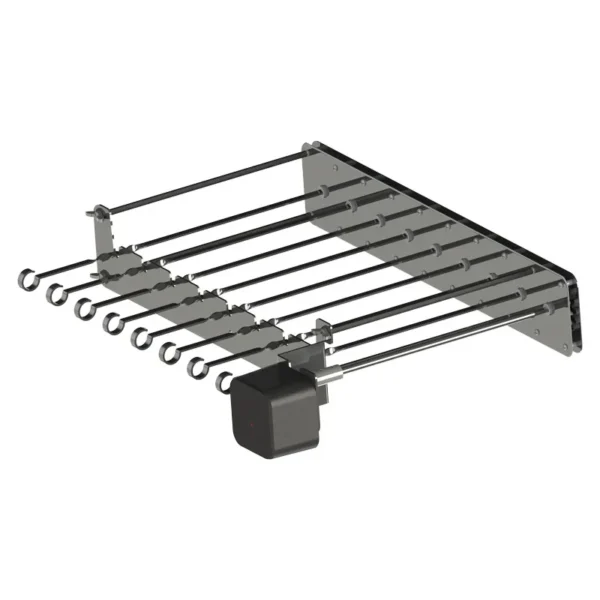 kf-Sa946675e624a498db3c4b0de8defe059a GrillMaster AutoRôtis™ — Barbecue rotatif inox charbon / électrique sans fumée