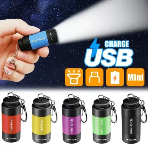 KeyLight - Mini Lampe de Poche LED Rechargeable
