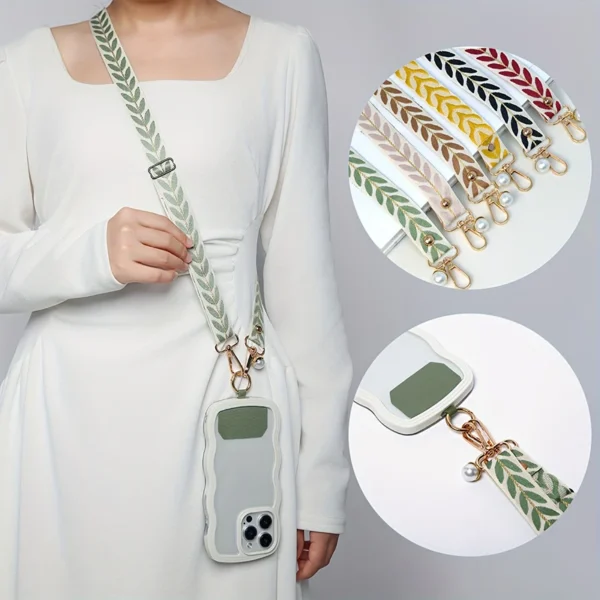 FlexiStrap - Lanière Universelle Réglable pour Téléphone Femme