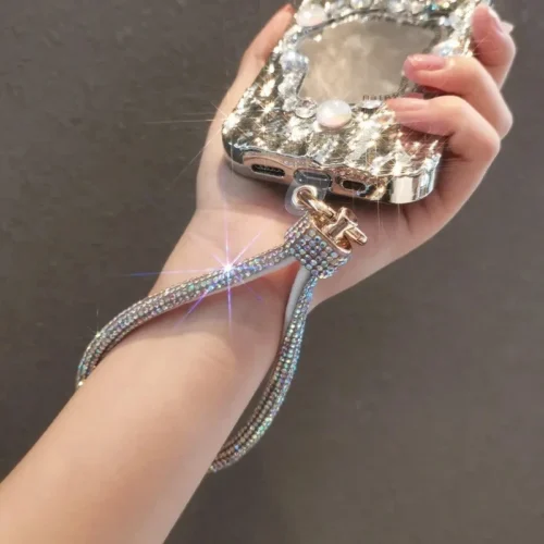 GlamStrap - Lanière de Téléphone Portable en Strass