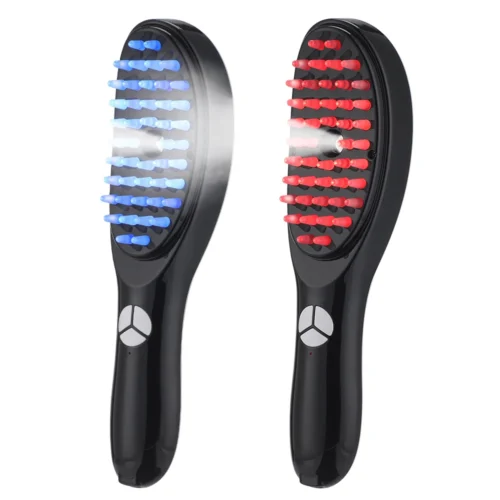 HairStim Pro – Peigne Électrique Anti-Chute à LED & Spray Actif