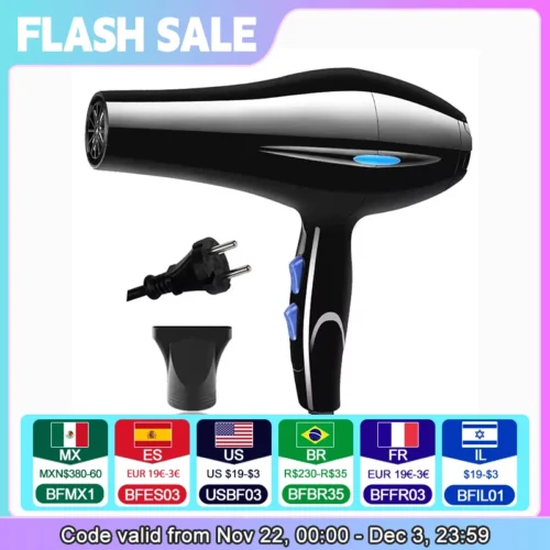 ZenDry – Sèche-Cheveux Ionique Compact Sans Moteur