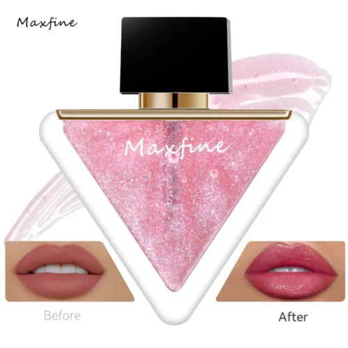 Missfine™ – Lip Gloss Hydratant Longue Tenue (Flacon Triangulaire)