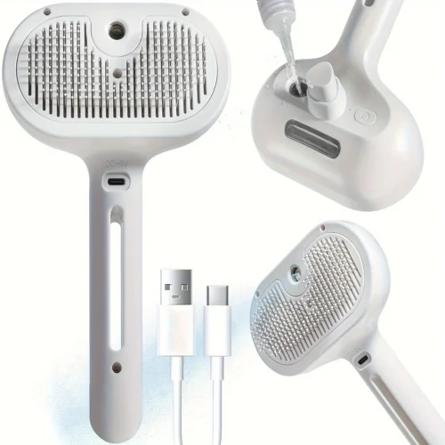 Peigne Spray Démêlant pour Animaux – Brosse de Toilettage pour Chats et Chiens